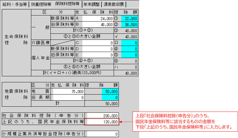 保険掛金